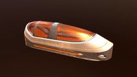 sci fi escape pod low-poly