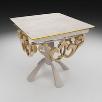 table with patterns for unreal engine 4 pbr low-poly