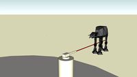 a turret shooting a AT AT