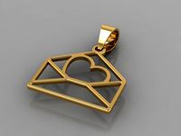 lovely message pendant