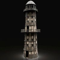 enterable aaa next gen medieval lighthouse lantern tower