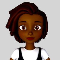 black girl 02 cartoon