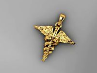 caduceus pendant