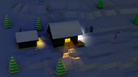snow slope lowpoly