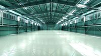 large industrial hangar
