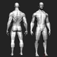 3d drawing model human