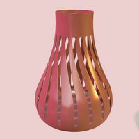fency decorated flower vase 3d printable model