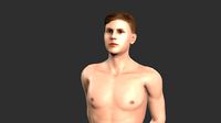 beautiful man -rigged and animated for unity