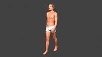beautiful man -rigged and animated for unity
