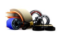 car parts in a set