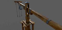 medieval old crane