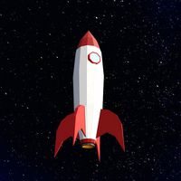 Low Poly Space Rocket