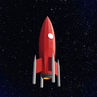 Low Poly Space Rocket