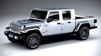 jeep gladiator 2020 lowpoly