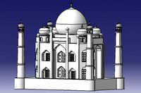 taj mahal model