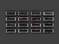 deformed metal ventilation grates