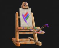 easel cartoon