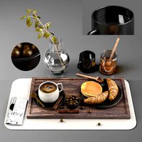 breakfast and coffee set