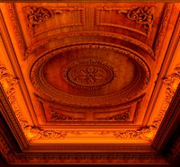 classical wooden ceiling carved cnc 3d