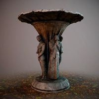 birdbath statue
