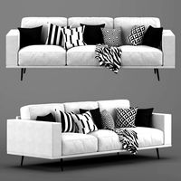 carlton boconcept white sofa