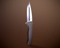 rigged folding pocket lock knife