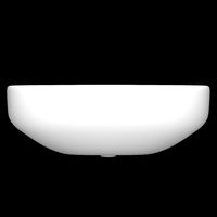 wall hung half round wash basin modeled in 3ds max
