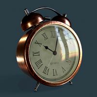 animated vintage alarm clock