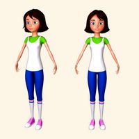 girl 02 cartoon