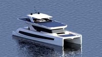 luxury solar catamaran