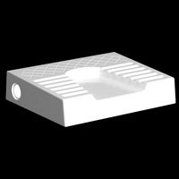 squatting urinal modeled in 3ds max