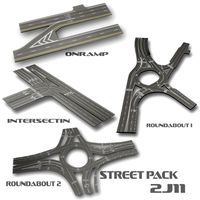 street pack 2j11 - blend- fbx