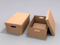 cardboard boxes