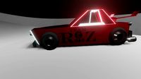 3d low poly drifting car animation low-poly