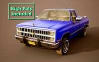 chevrolet c10 1982 blue