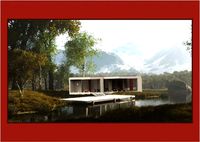 le corbusier home low-poly