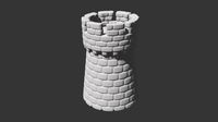 medieval castle tower for print