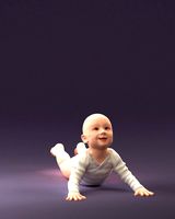 baby in stripped suit 0587