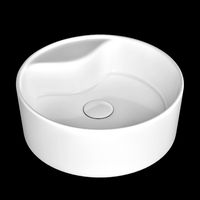 table top wash basin in circle shape modeled in 3ds max