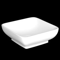 table top wash basin in square shape modeled in 3ds max