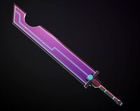 Stylized two-handed sword