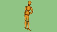 Boneco articulado - pose 4