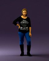 woman in black shirt de la vie 0540