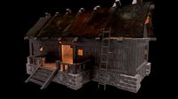 wiking house low poly