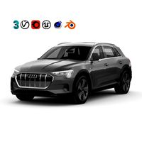 audi e-tron 2020 low poly