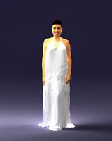 girl with braid long dress 0456