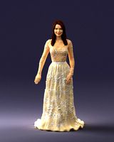 girl in light long dress 0461