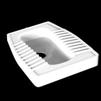 eastern pan toilet modeled in 3ds max