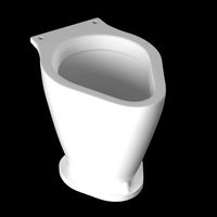 railway pan toilet modeled in 3ds max