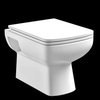 floor mount rectangle shape ewc toilet modeled in 3ds max